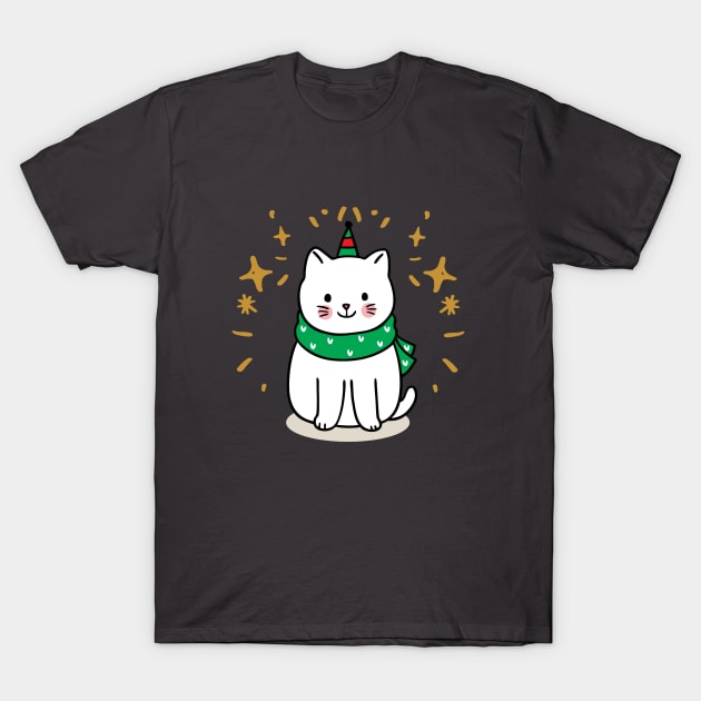 fanny cat christmas T-Shirt by FircKin